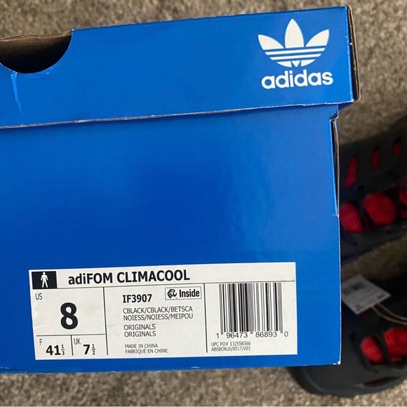 Men’s Adidas Sneakers, Adifom Climacool, Black & Red, Size 8, NIB - Picture 12 of 13
